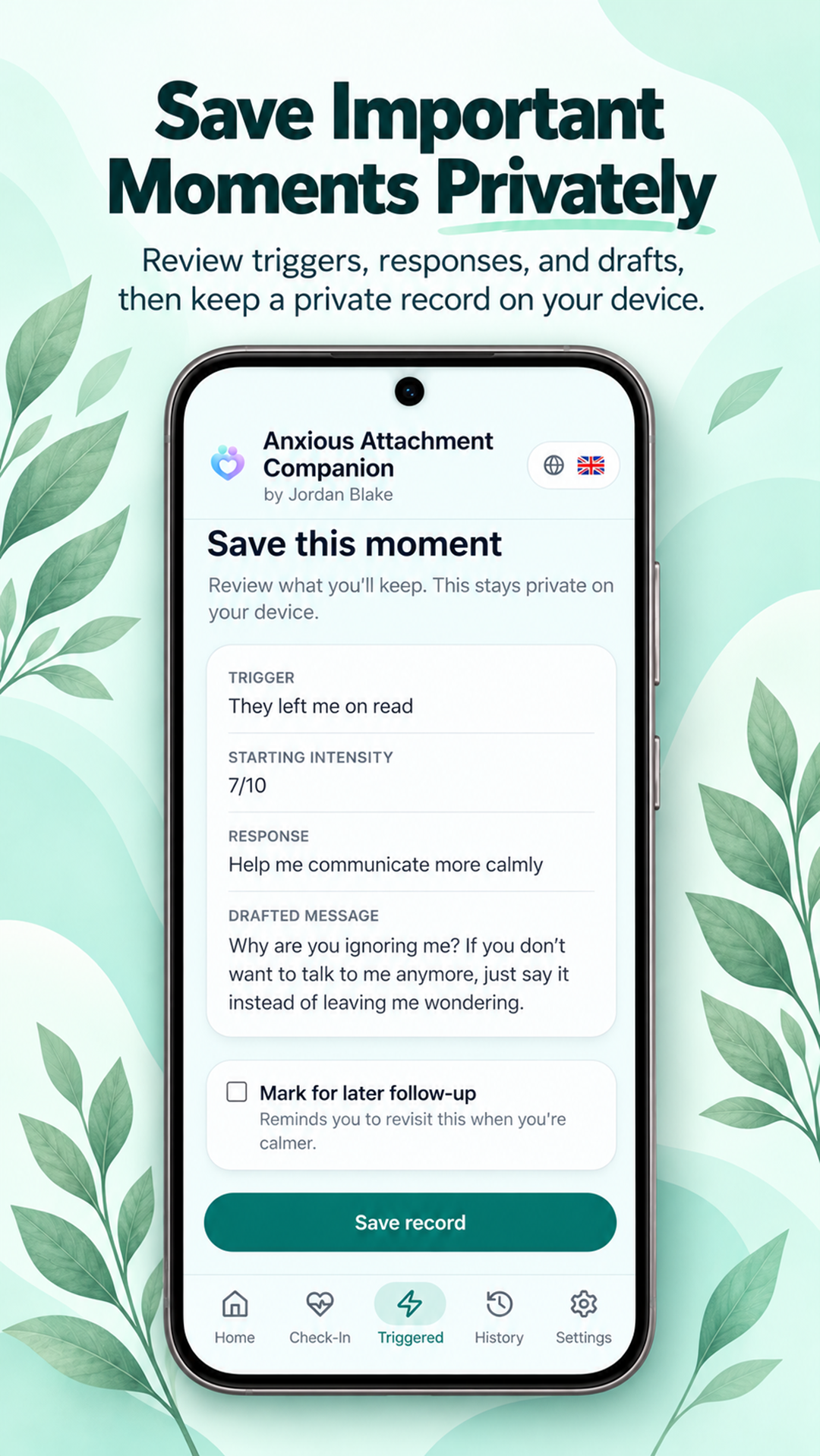 Save Important Moments Privately
